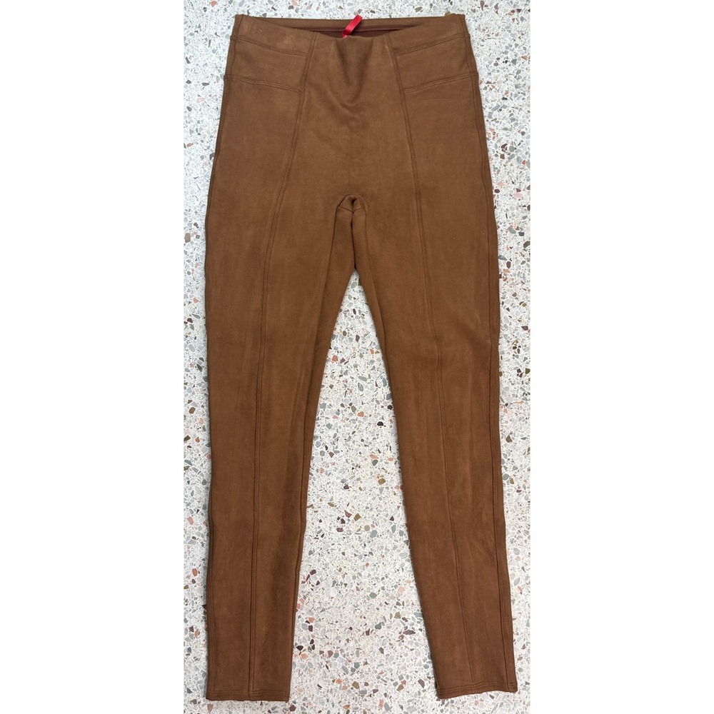 Spanx Faux Suede Women's‎ Pull On Body Shaping Leggings Size Medium